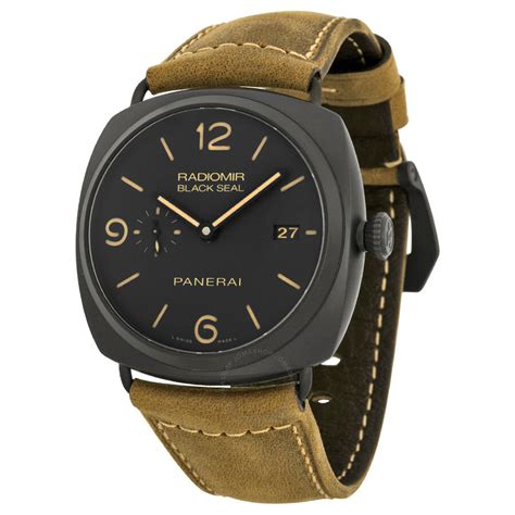 panerai mens watch radiomir composite black seal|panerai radiomir review.